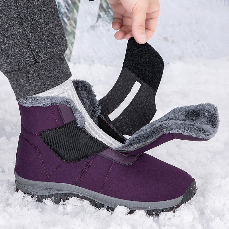 Men'S Shoes Diabetic - Botas de nieve tobilleras con forro