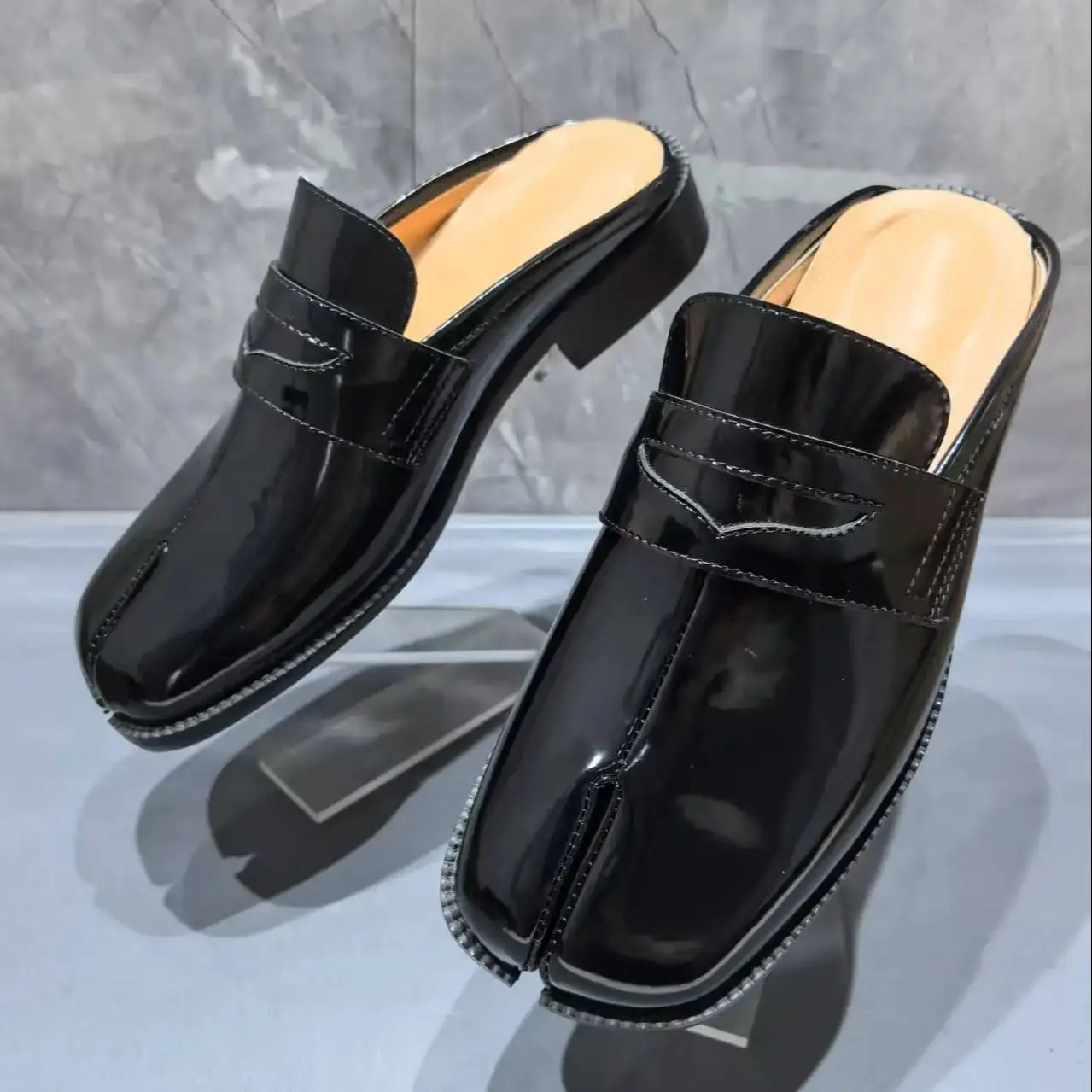 Men'S Shoes Slip On - Zapatillas Tabi con punta dividida para