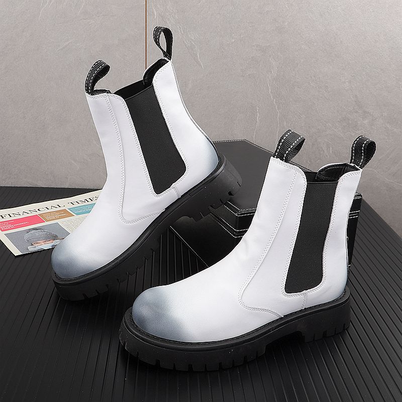 Men Shoes Branded - Botas de cuero genuino de lujo