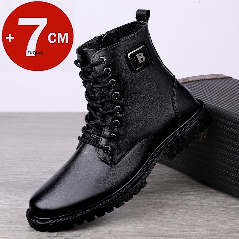 Botas con elevador de cuero ge - Men Shoes Marks reseña y precio