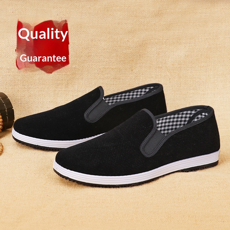 Zapatos de tela negros sin cor - Men'S Shoes Slip On reseña y precio