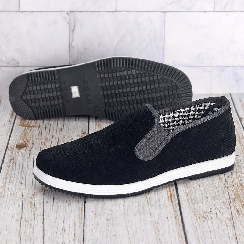 Zapatos de tela negros sin cor - Men'S Shoes Slip On reseña y precio