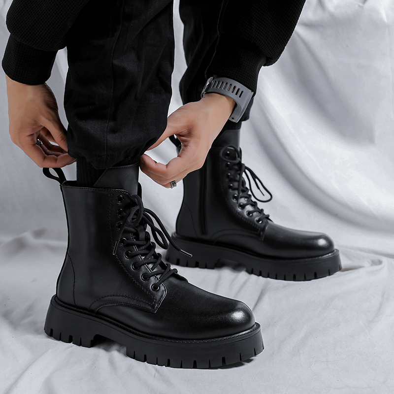 Botas de cuero genuino de lujo - Men Shoes Branded reseña y precio