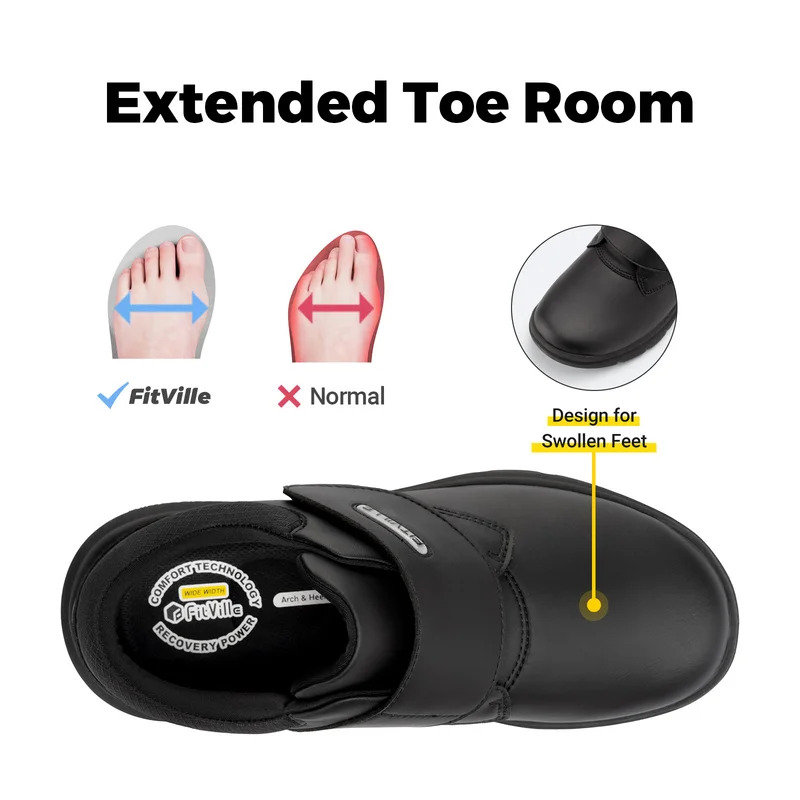 Zapatos Extra anchos para homb - Men'S Shoes Diabetic reseña y precio