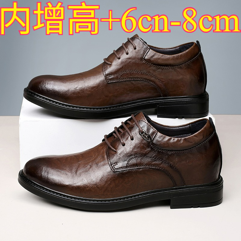 Zapatos Casuales de Cuero con  - Men'S Shoes With Height Increase reseña y precio